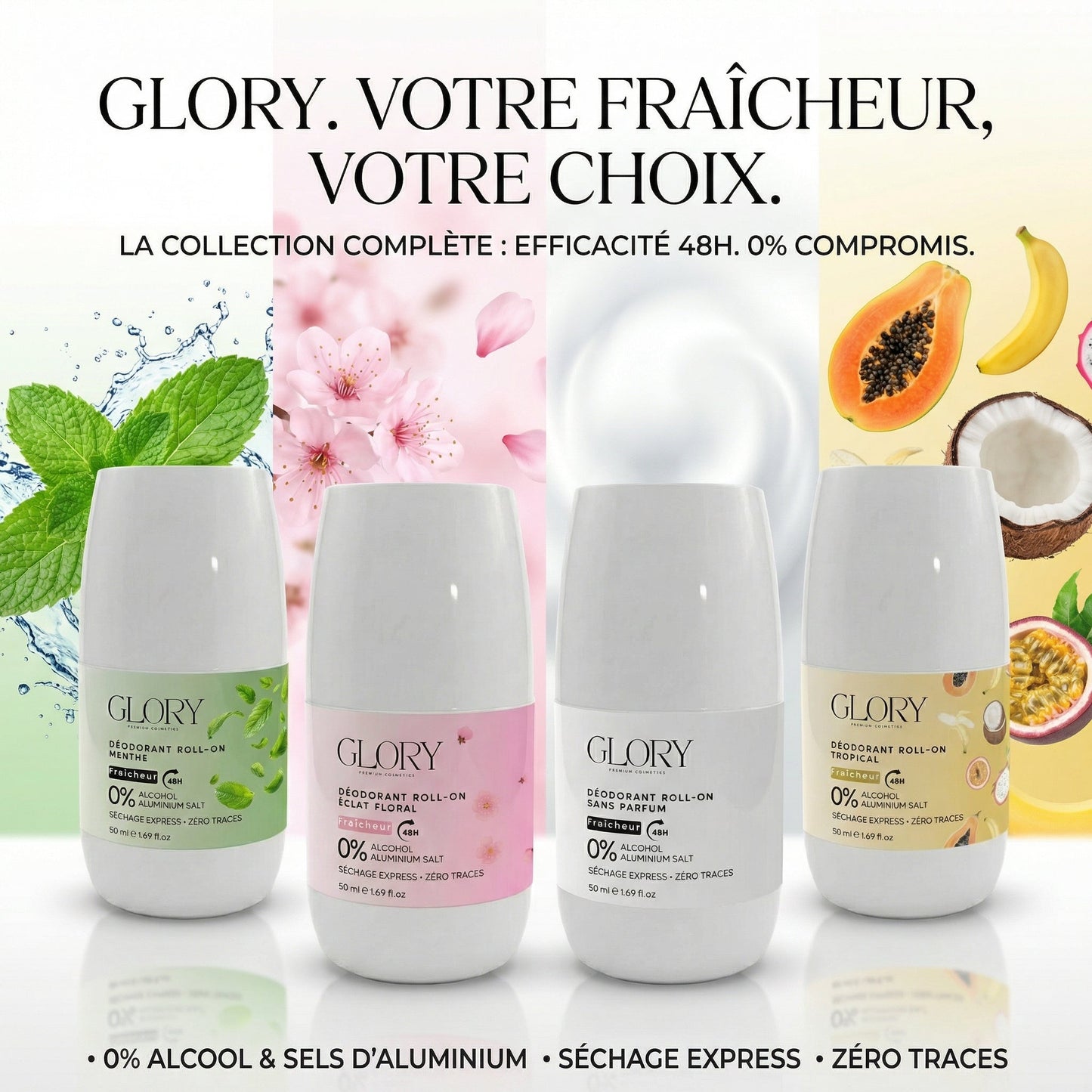 Pack 4x Déodorants – GLORY